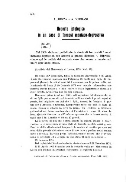 Rivista sperimentale di freniatria e medicina legale delle alienazioni mentali organo della Società freniatrica italiana