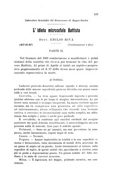 Rivista sperimentale di freniatria e medicina legale delle alienazioni mentali organo della Società freniatrica italiana