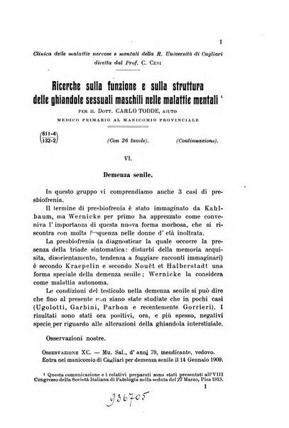 Rivista sperimentale di freniatria e medicina legale delle alienazioni mentali organo della Società freniatrica italiana