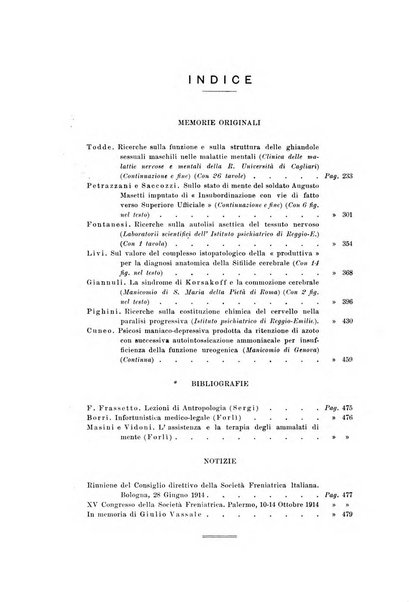 Rivista sperimentale di freniatria e medicina legale delle alienazioni mentali organo della Società freniatrica italiana