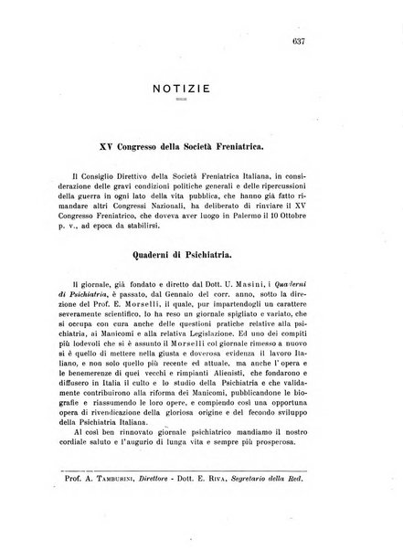 Rivista sperimentale di freniatria e medicina legale delle alienazioni mentali organo della Società freniatrica italiana