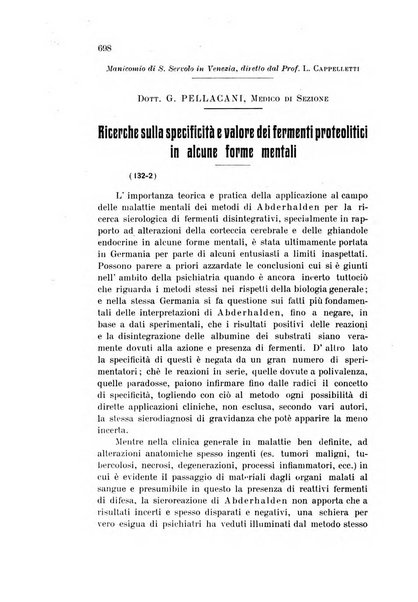 Rivista sperimentale di freniatria e medicina legale delle alienazioni mentali organo della Società freniatrica italiana