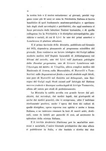 Rivista sperimentale di freniatria e medicina legale delle alienazioni mentali organo della Società freniatrica italiana