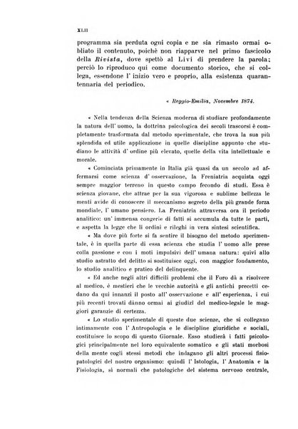 Rivista sperimentale di freniatria e medicina legale delle alienazioni mentali organo della Società freniatrica italiana