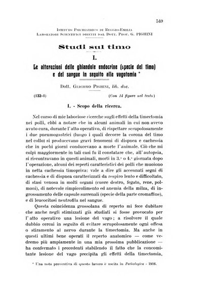 Rivista sperimentale di freniatria e medicina legale delle alienazioni mentali organo della Società freniatrica italiana