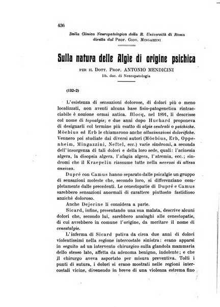 Rivista sperimentale di freniatria e medicina legale delle alienazioni mentali organo della Società freniatrica italiana