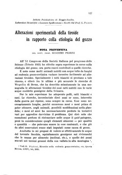 Rivista sperimentale di freniatria e medicina legale delle alienazioni mentali organo della Società freniatrica italiana