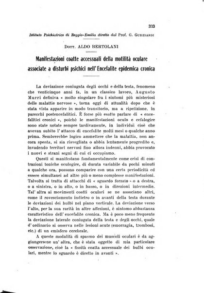 Rivista sperimentale di freniatria e medicina legale delle alienazioni mentali organo della Società freniatrica italiana