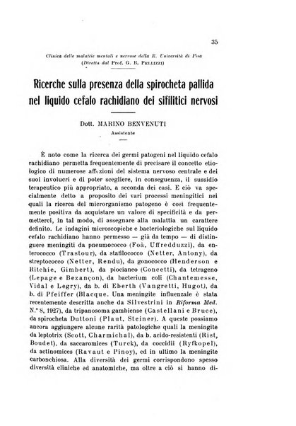 Rivista sperimentale di freniatria e medicina legale delle alienazioni mentali organo della Società freniatrica italiana