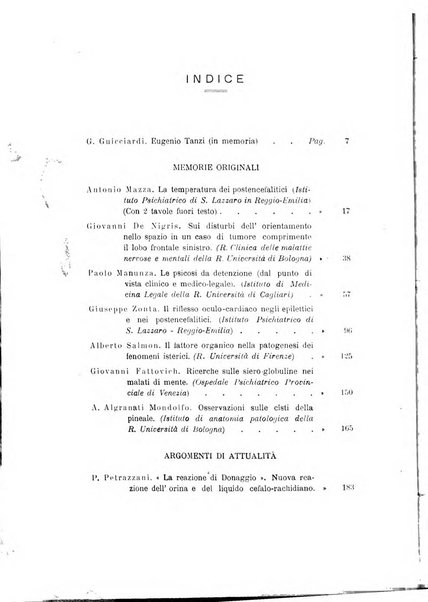 Rivista sperimentale di freniatria e medicina legale delle alienazioni mentali organo della Società freniatrica italiana