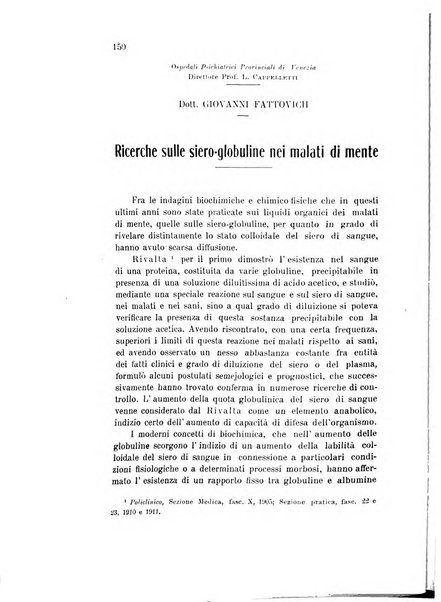 Rivista sperimentale di freniatria e medicina legale delle alienazioni mentali organo della Società freniatrica italiana