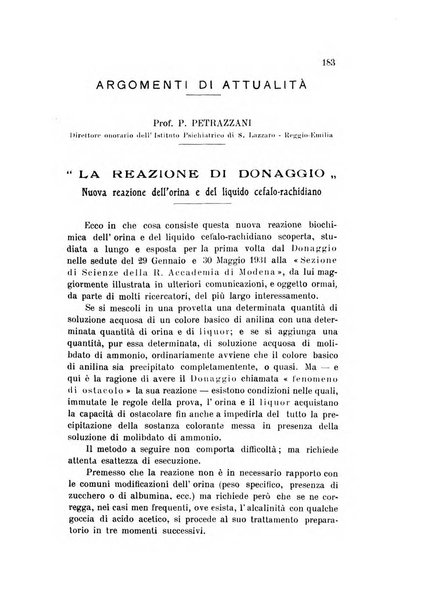 Rivista sperimentale di freniatria e medicina legale delle alienazioni mentali organo della Società freniatrica italiana