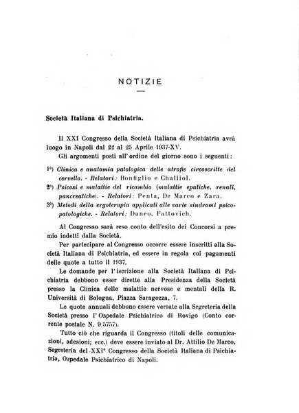 Rivista sperimentale di freniatria e medicina legale delle alienazioni mentali organo della Società freniatrica italiana