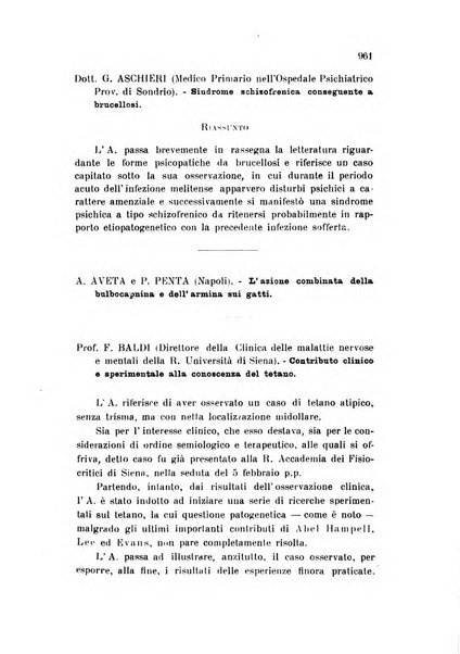 Rivista sperimentale di freniatria e medicina legale delle alienazioni mentali organo della Società freniatrica italiana