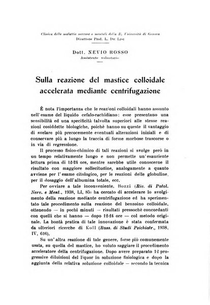 Rivista sperimentale di freniatria e medicina legale delle alienazioni mentali organo della Società freniatrica italiana