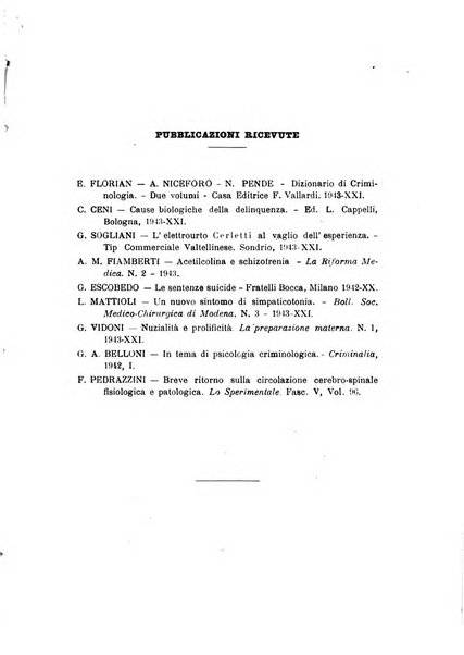 Rivista sperimentale di freniatria e medicina legale delle alienazioni mentali organo della Società freniatrica italiana