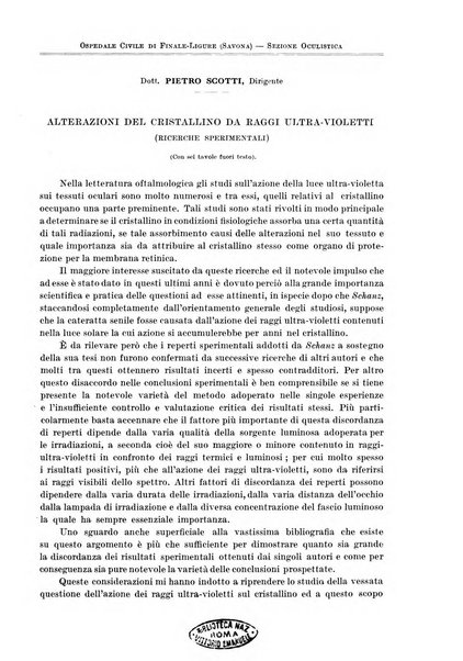 Annali di ottalmologia e clinica oculistica