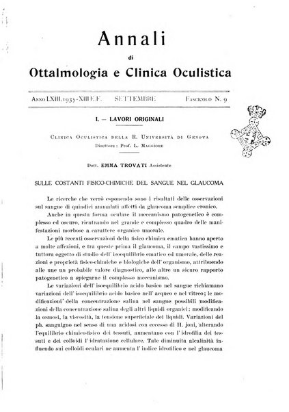 Annali di ottalmologia e clinica oculistica