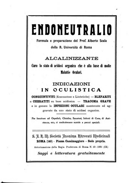 Annali di ottalmologia e clinica oculistica