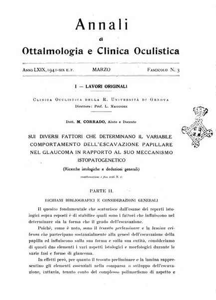 Annali di ottalmologia e clinica oculistica