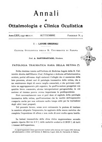 Annali di ottalmologia e clinica oculistica