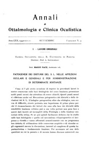 Annali di ottalmologia e clinica oculistica