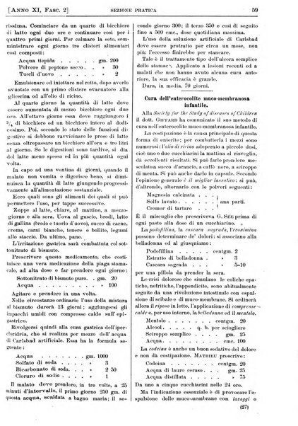 Il policlinico. Sezione pratica periodico di medicina, chirurgia e igiene