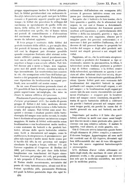 Il policlinico. Sezione pratica periodico di medicina, chirurgia e igiene