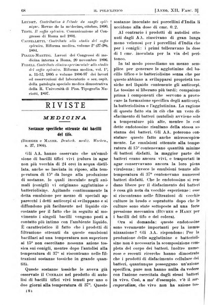 Il policlinico. Sezione pratica periodico di medicina, chirurgia e igiene