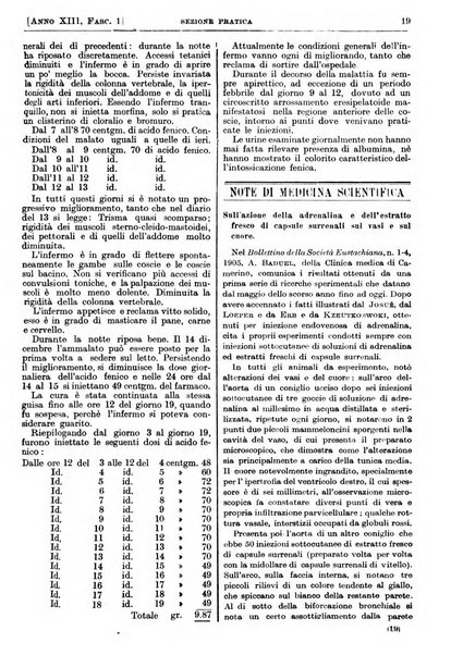 Il policlinico. Sezione pratica periodico di medicina, chirurgia e igiene