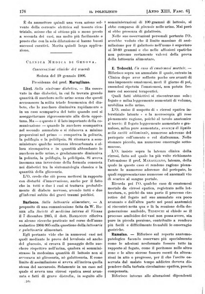 Il policlinico. Sezione pratica periodico di medicina, chirurgia e igiene