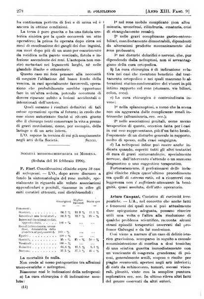 Il policlinico. Sezione pratica periodico di medicina, chirurgia e igiene