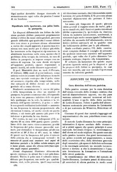 Il policlinico. Sezione pratica periodico di medicina, chirurgia e igiene