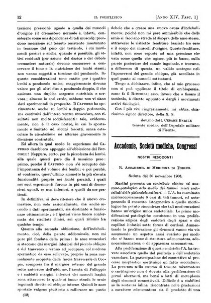 Il policlinico. Sezione pratica periodico di medicina, chirurgia e igiene