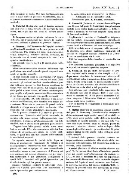 Il policlinico. Sezione pratica periodico di medicina, chirurgia e igiene