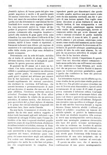 Il policlinico. Sezione pratica periodico di medicina, chirurgia e igiene