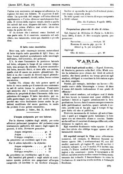 Il policlinico. Sezione pratica periodico di medicina, chirurgia e igiene