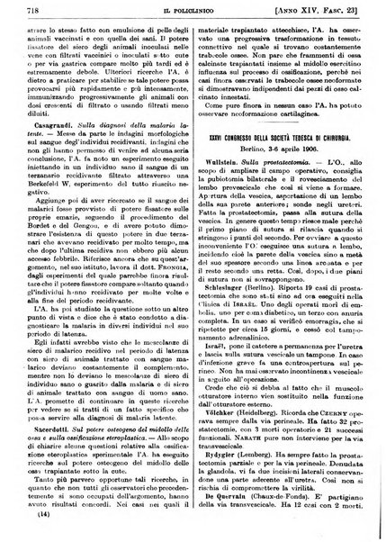 Il policlinico. Sezione pratica periodico di medicina, chirurgia e igiene