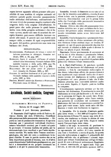 Il policlinico. Sezione pratica periodico di medicina, chirurgia e igiene