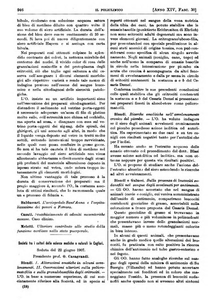 Il policlinico. Sezione pratica periodico di medicina, chirurgia e igiene