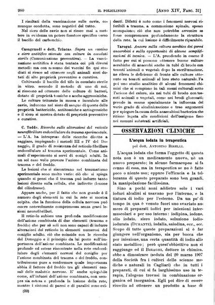 Il policlinico. Sezione pratica periodico di medicina, chirurgia e igiene