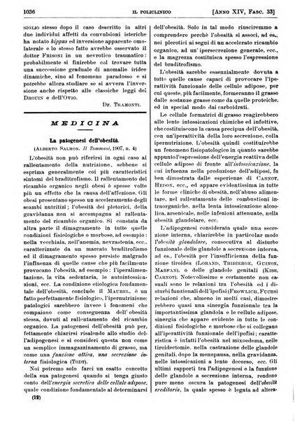 Il policlinico. Sezione pratica periodico di medicina, chirurgia e igiene