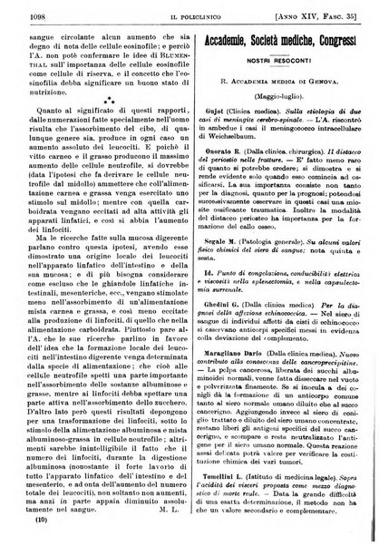 Il policlinico. Sezione pratica periodico di medicina, chirurgia e igiene