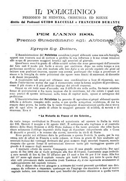 Il policlinico. Sezione pratica periodico di medicina, chirurgia e igiene