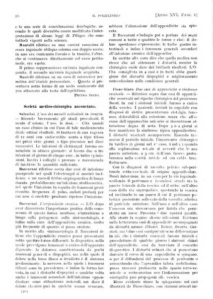 Il policlinico. Sezione pratica periodico di medicina, chirurgia e igiene