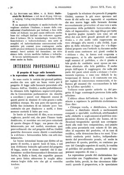 Il policlinico. Sezione pratica periodico di medicina, chirurgia e igiene