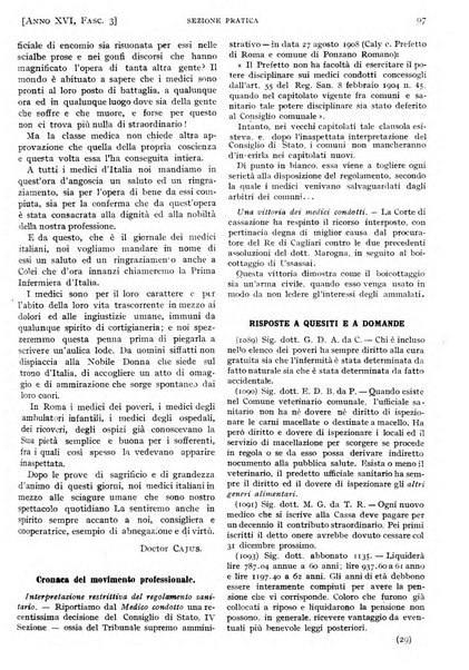 Il policlinico. Sezione pratica periodico di medicina, chirurgia e igiene