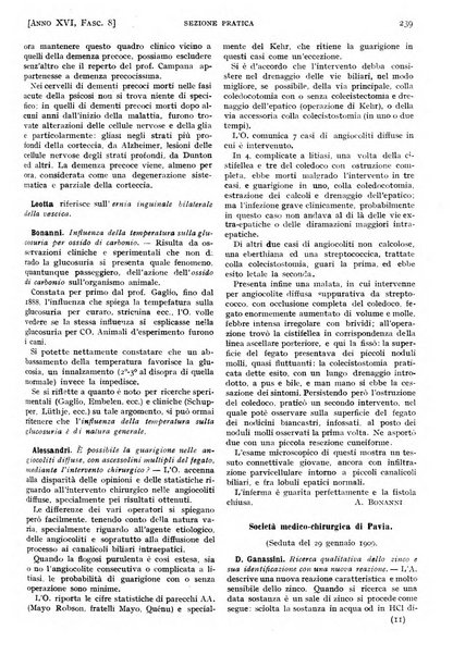 Il policlinico. Sezione pratica periodico di medicina, chirurgia e igiene