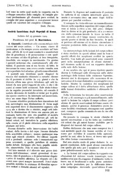 Il policlinico. Sezione pratica periodico di medicina, chirurgia e igiene