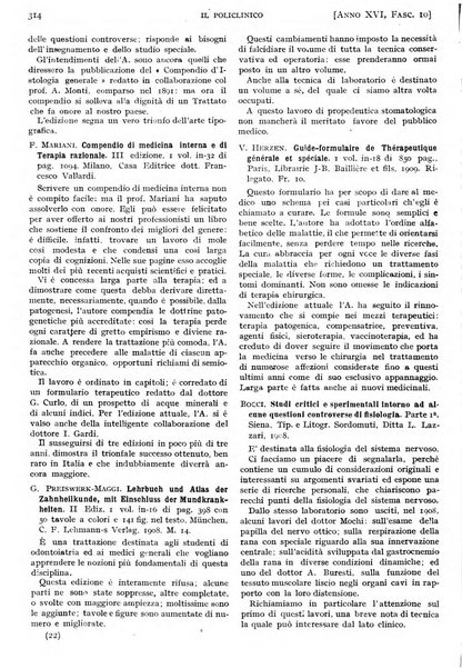 Il policlinico. Sezione pratica periodico di medicina, chirurgia e igiene